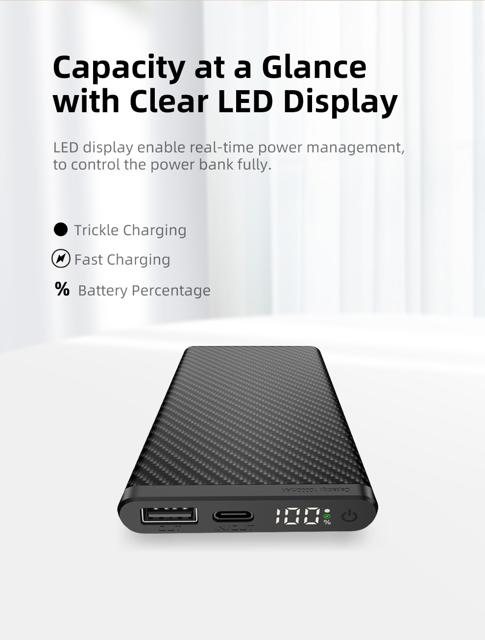 Klarus K5 V2, Carbon Powerbank, 10000mAh