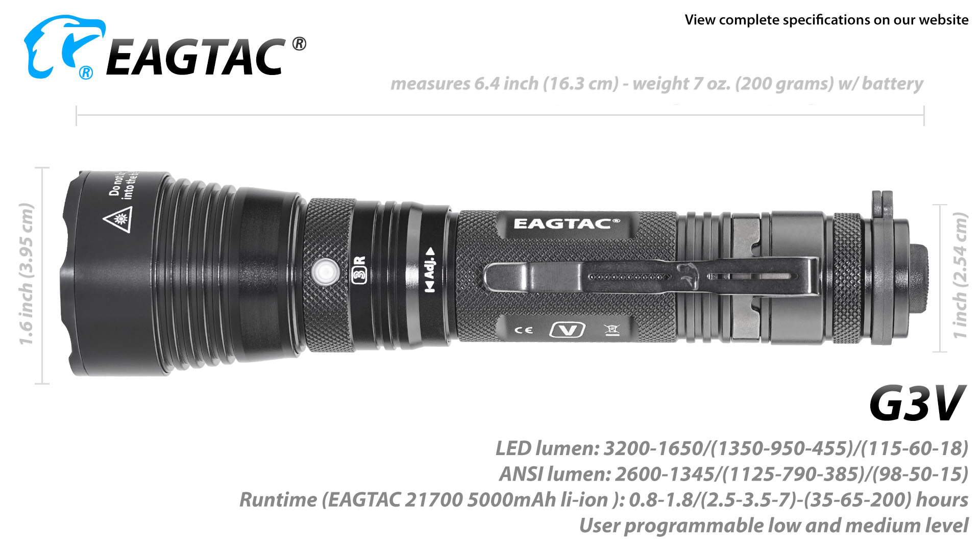 Eagtac G3V, 21700, USB-C