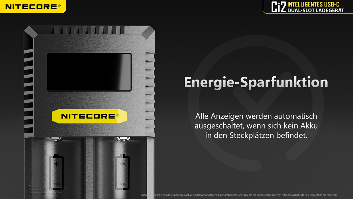 Nitecore USB-C Ladegerät CI2