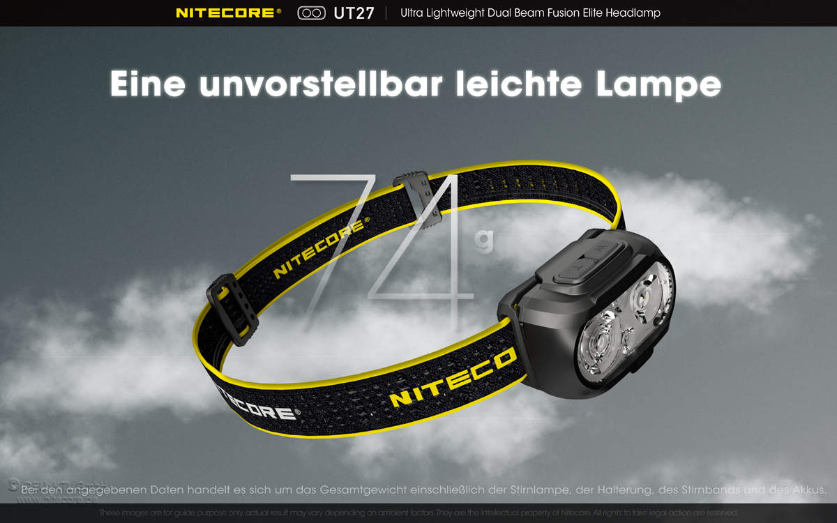 Nitecore UT27 V2 Dual Power Kopflampe