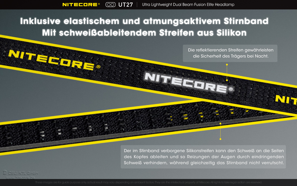 Nitecore UT27 V2 Dual Power Kopflampe