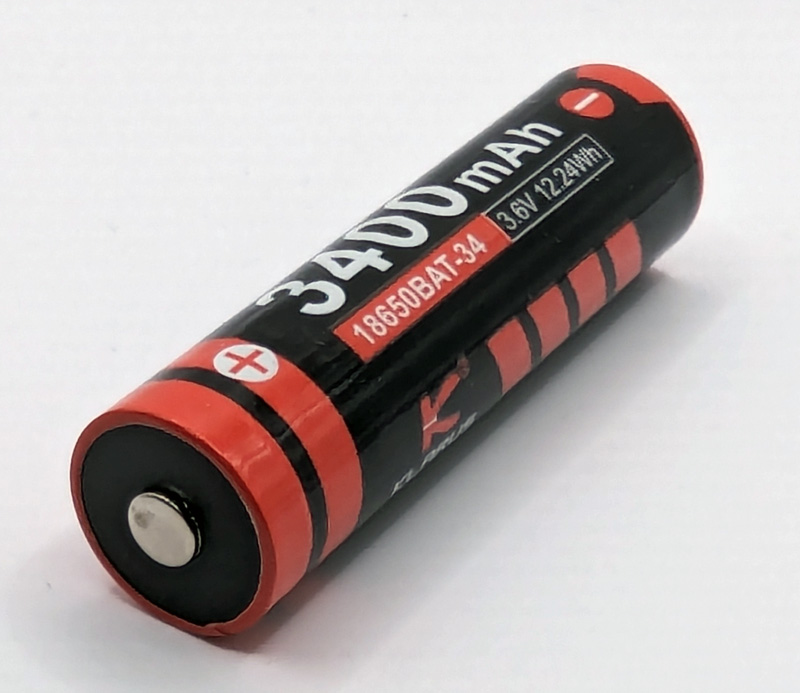 Klarus 18650 Lithium Akku, 3400mAh, protected