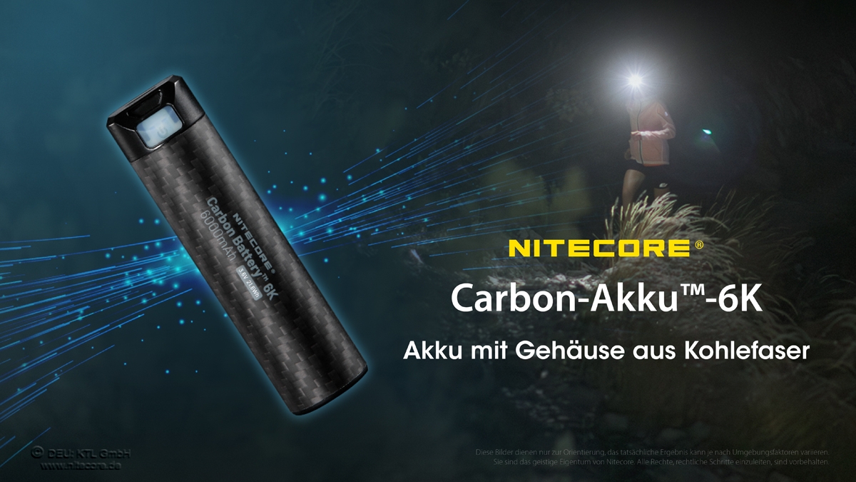 Nitecore Carbon Battery K6, 6000mAh